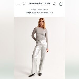 Abercrombie & Fitch silver jeans